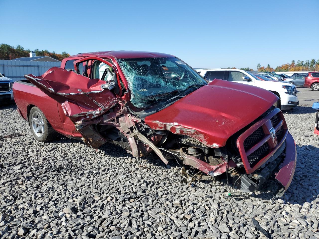 2012 Dodge RAM VIN 1C6RD7FTXCS342822 Copart auction photo, all over damage thumbnail 4