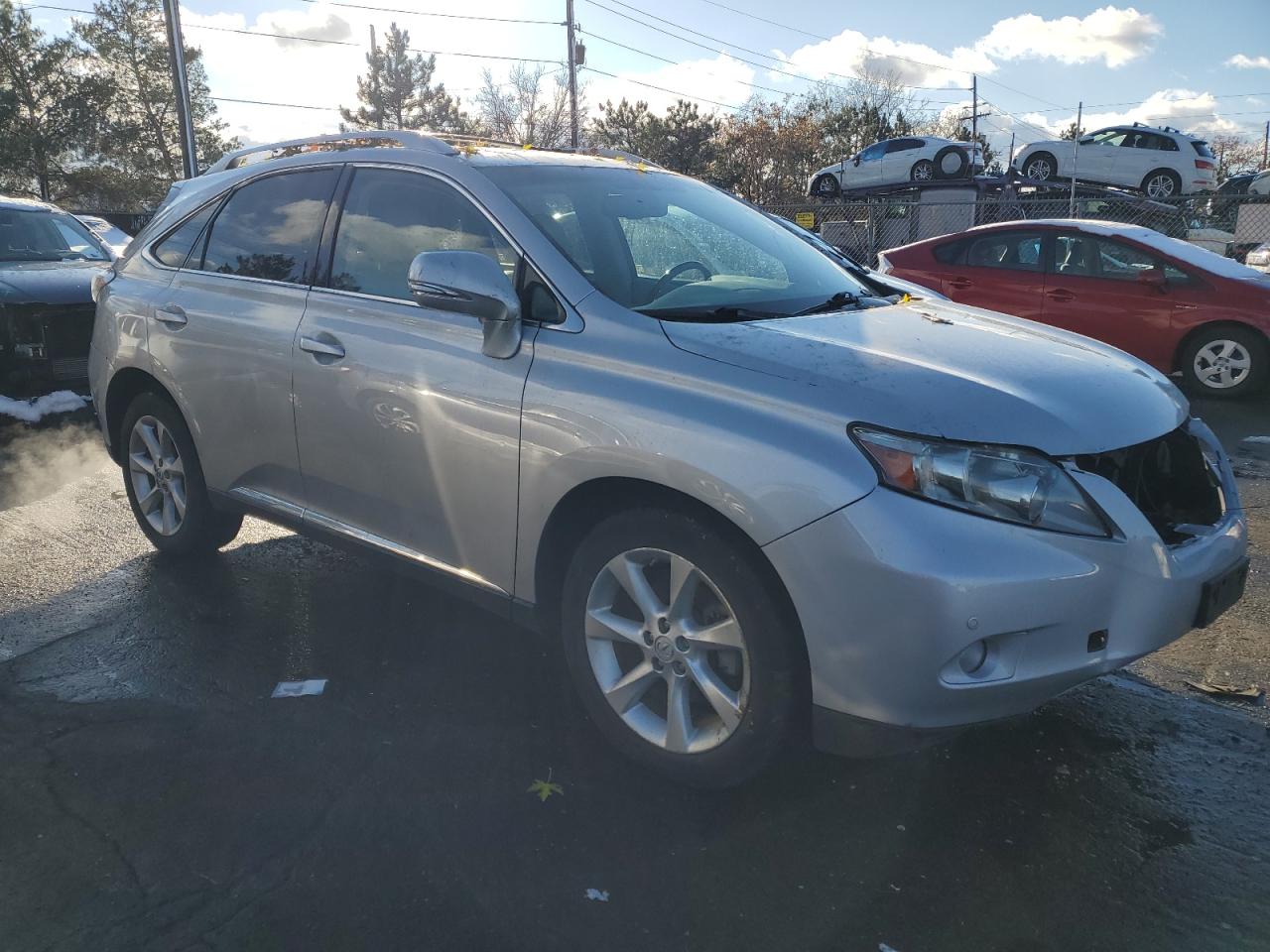 2011 Lexus RX VIN JTJBK1BA1B2011222 Copart auction photo, front end damage thumbnail 4
