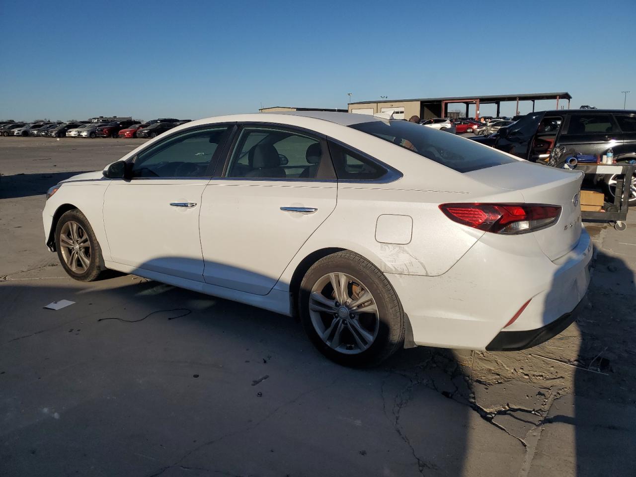 2019 Hyundai Sonata VIN 5NPE34AF9KH770971 Copart auction photo, undercarriage / hail damage thumbnail 2