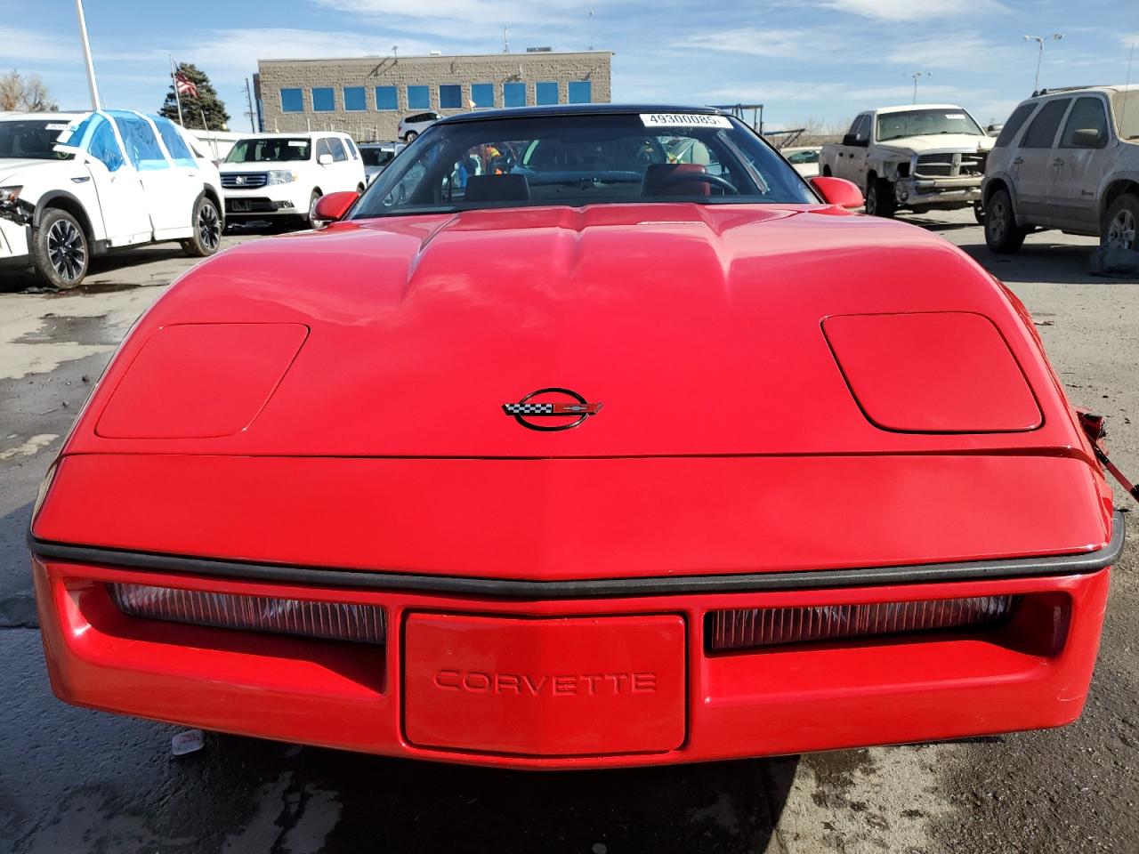 1985 Chevrolet Corvette VIN 1G1YY0784F5120783 Copart auction photo, front end / side damage thumbnail 5