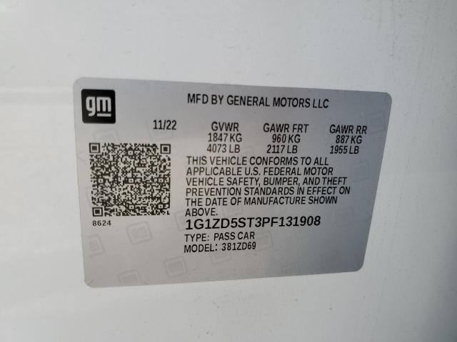 2023 Chevrolet Malibu VIN 1G1ZD5ST3PF131908 Copart auction photo, side damage thumbnail 12