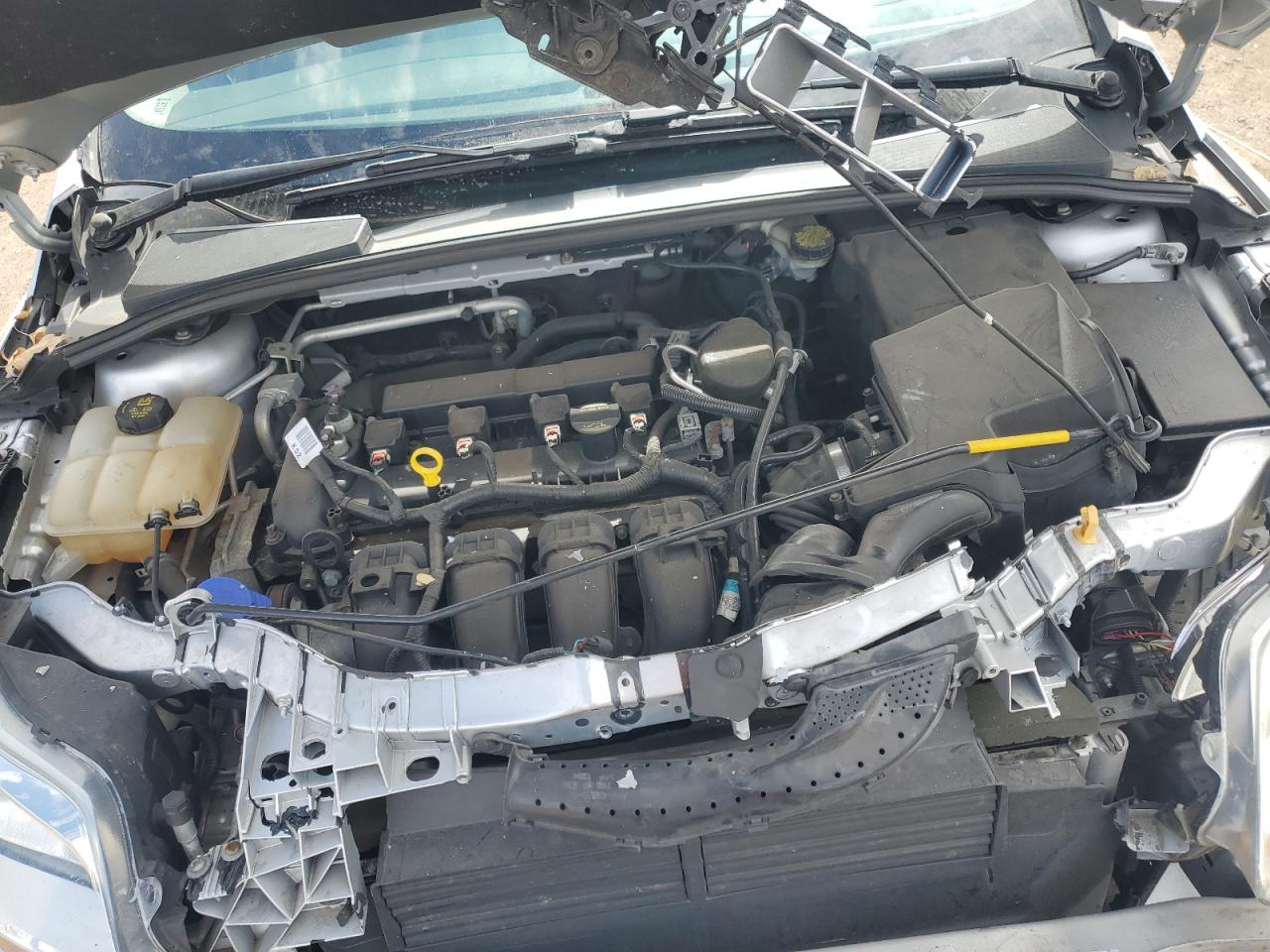 2014 Ford Focus VIN 1FADP3F26EL216843 Copart auction photo, front end / rear end damage thumbnail 11