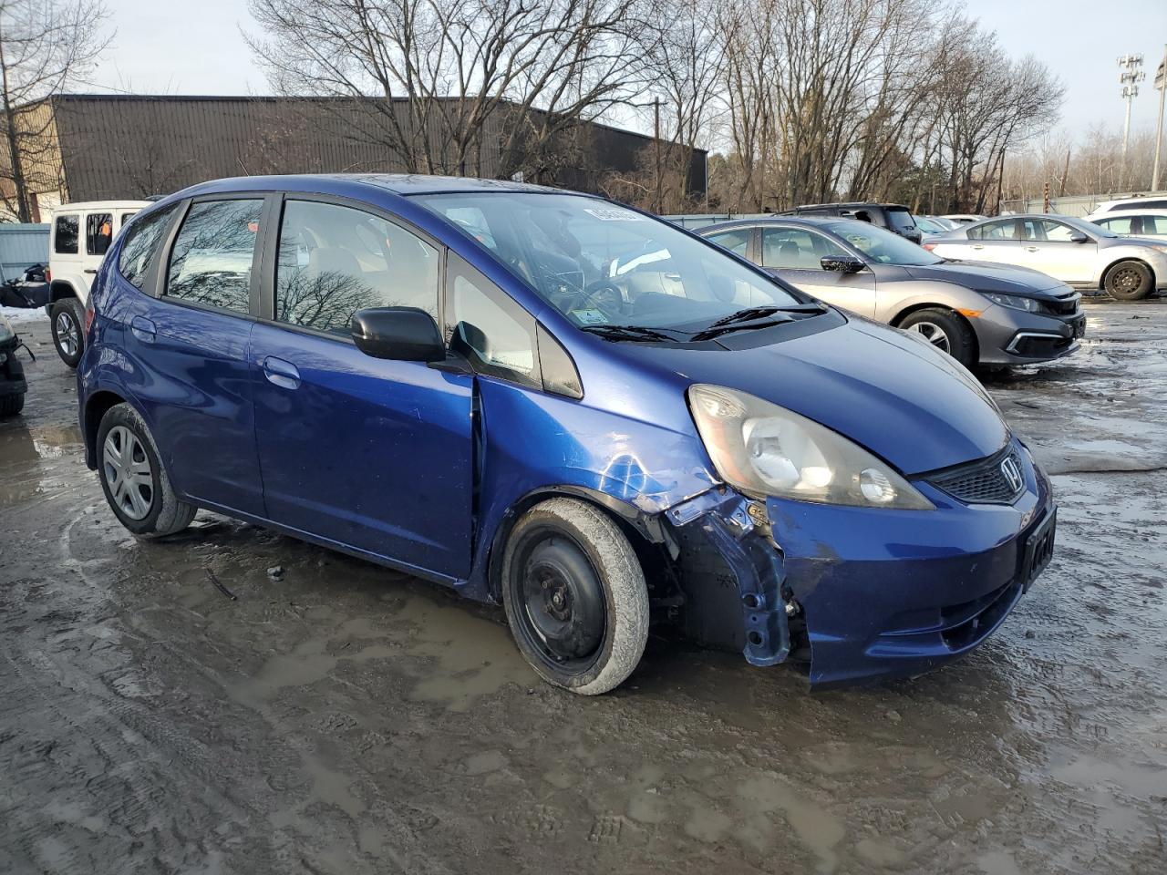2010 Honda Fit VIN JHMGE8H24AS003573 Copart auction photo, front end damage thumbnail 4