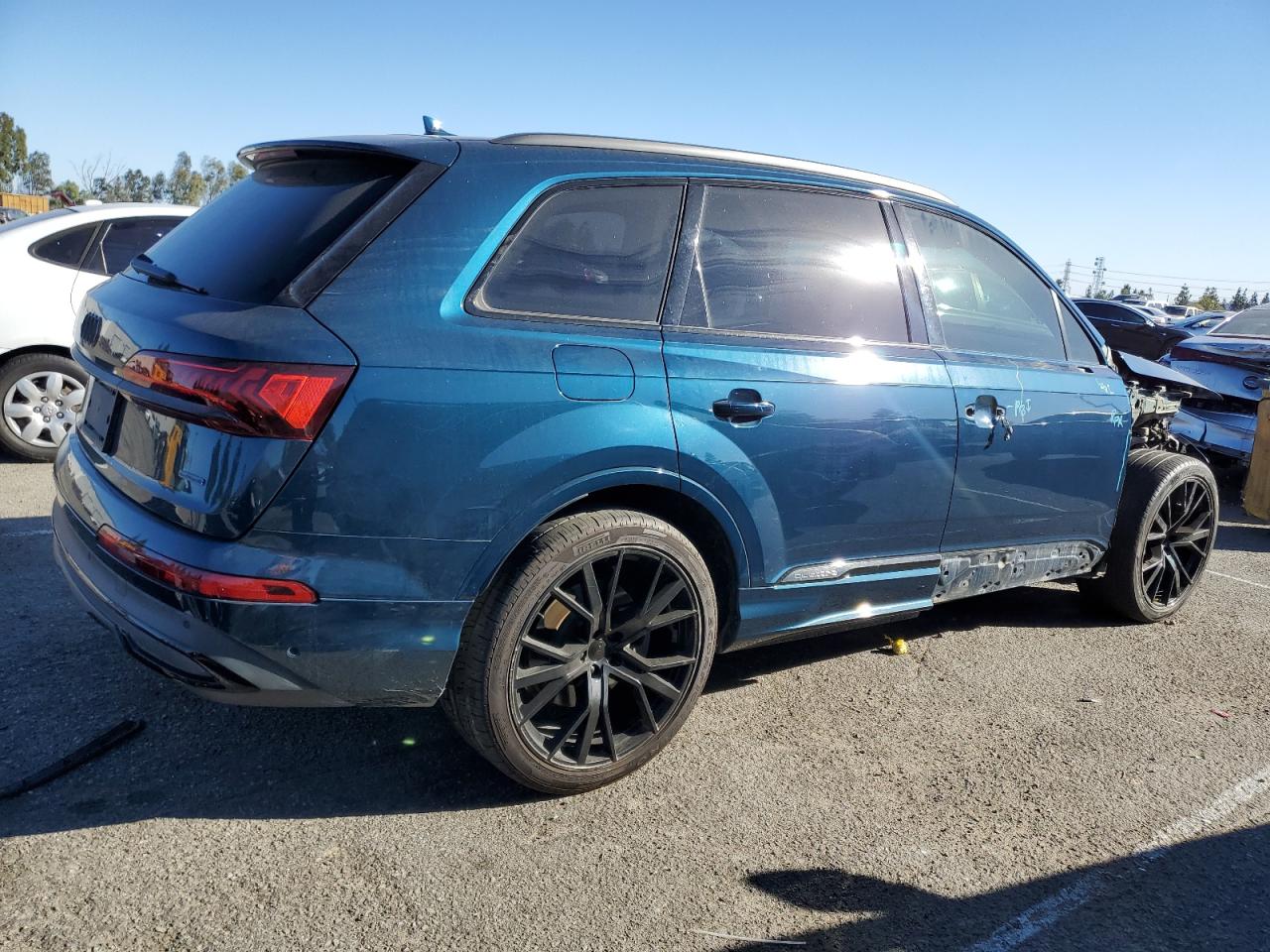 2021 Audi Q7 VIN WA1VXAF79MD035611 Copart auction photo, all over damage thumbnail 3