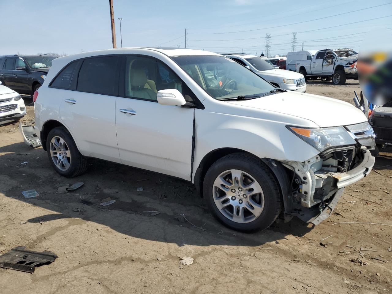 2007 Acura MDX VIN 2HNYD28207H502578 Copart auction photo, front end damage thumbnail 4