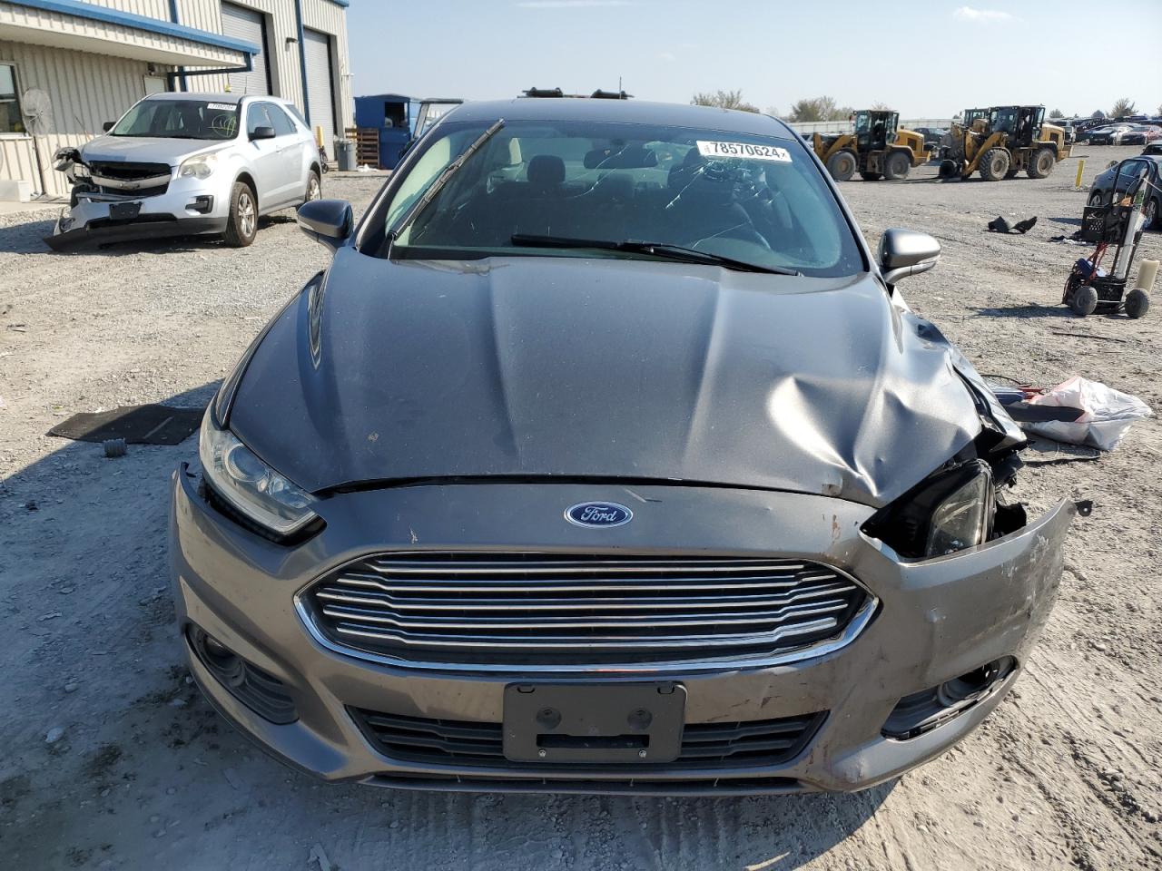 2014 Ford Fusion VIN 3FA6P0HD8ER197476 Copart auction photo, front end / side damage thumbnail 5