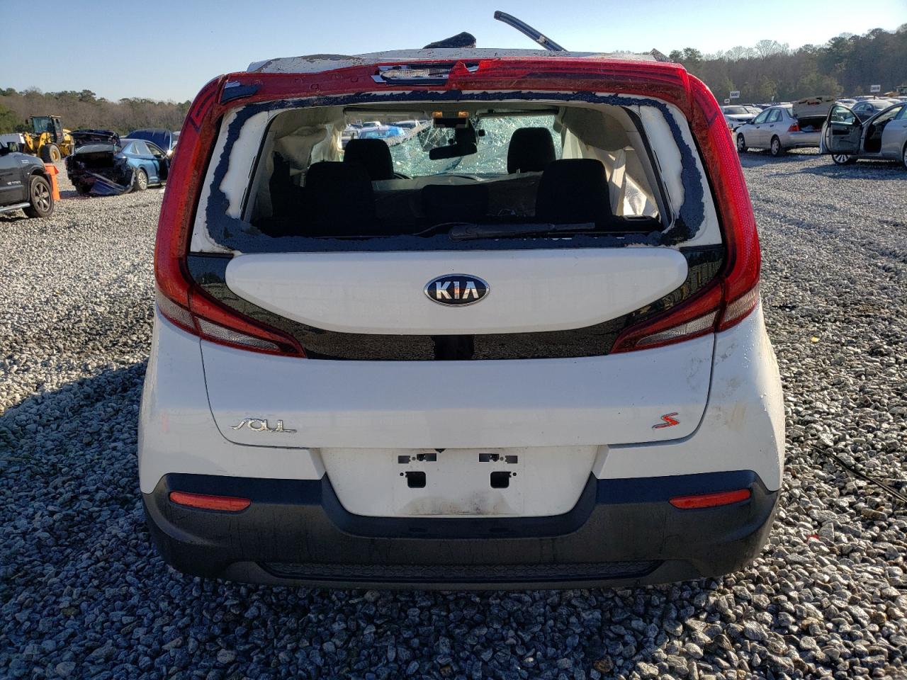 2021 KIA Soul VIN KNDJ23AUXM7140569 Copart auction photo, rollover damage thumbnail 6