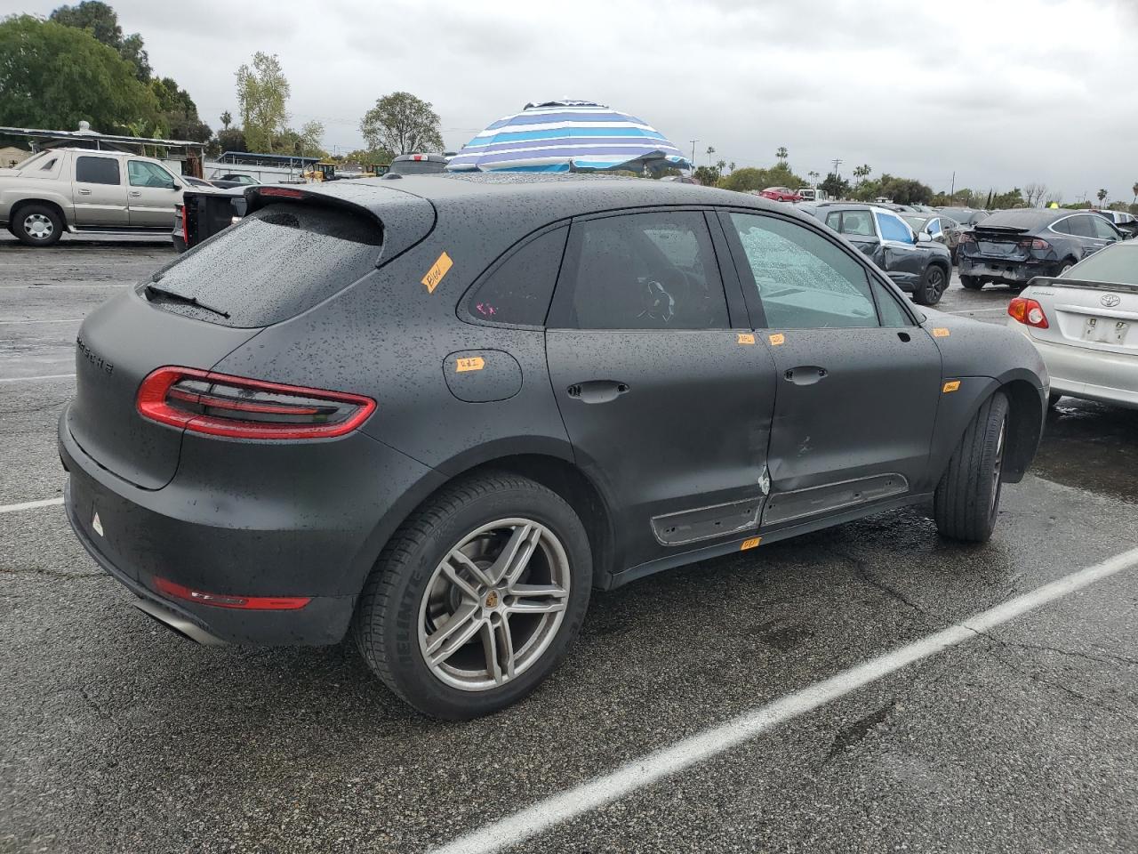 2018 Porsche Macan VIN WP1AA2A56JLB07012 Copart auction photo, side damage thumbnail 3