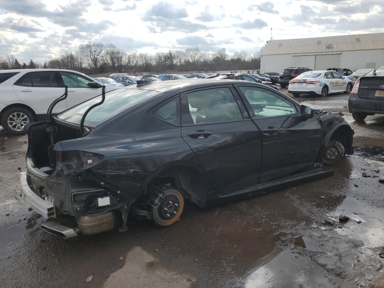 2021 Acura TLX VIN 19UUB5F52MA006444 Copart auction photo, stripped damage thumbnail 3