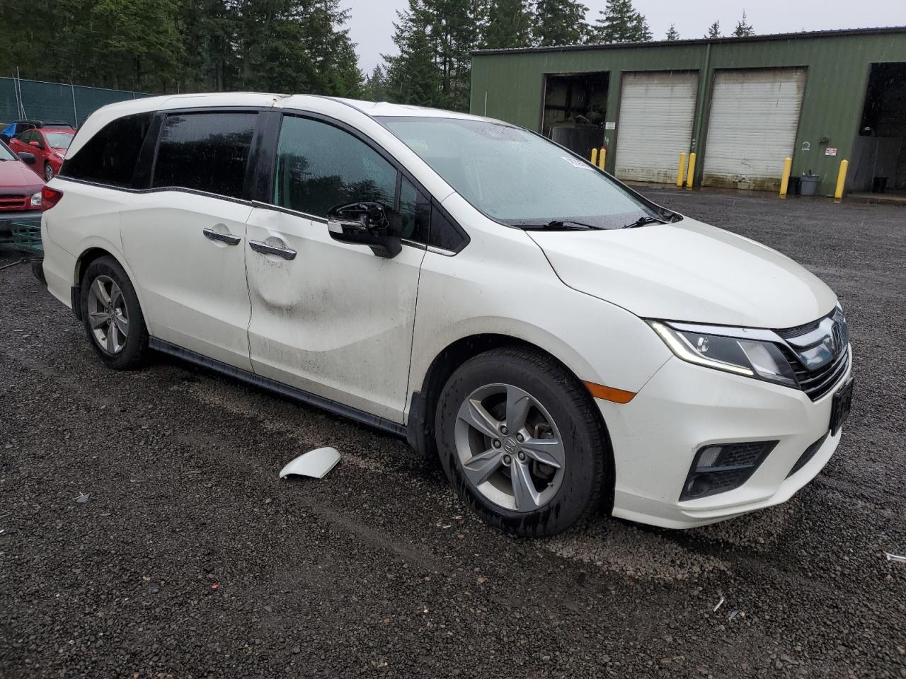 2018 Honda Odyssey VIN 5FNRL6H75JB022176 Copart auction photo, top/roof / side damage thumbnail 4