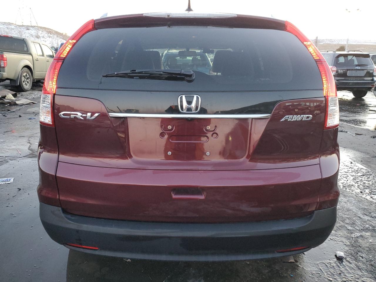 2013 Honda CR-V VIN 5J6RM4H7XDL009677 Copart auction photo, front end / side damage thumbnail 6