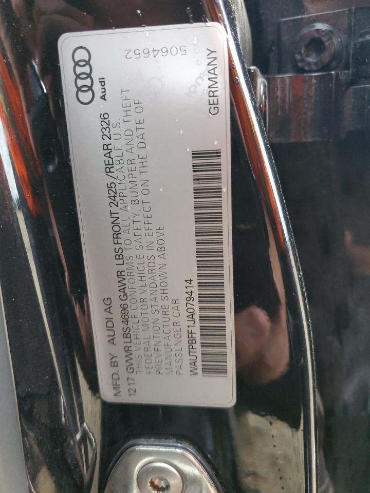 2018 Audi A3 VIN WAUTPBFF1JA079414 Copart auction photo, mechanical / minor dent/scratches damage thumbnail 14