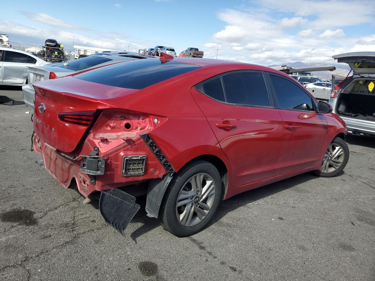 2020 Hyundai Elantra VIN 5NPD84LF1LH561199 Copart auction photo, front end damage thumbnail 3