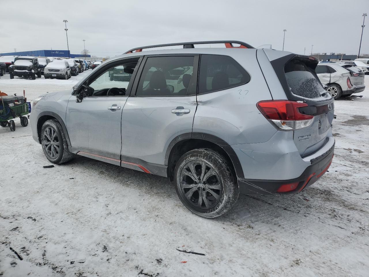 2020 Subaru Forester VIN JF2SKARCXLH588518 Copart auction photo, side damage thumbnail 2