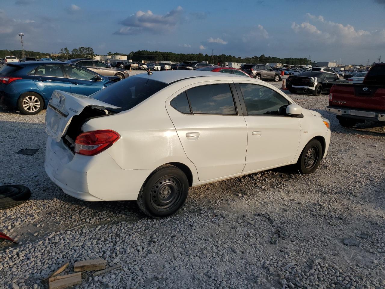 2017 Mitsubishi Mirage VIN ML32F3FJ0HHF19495 Copart auction photo, rear end damage thumbnail 3