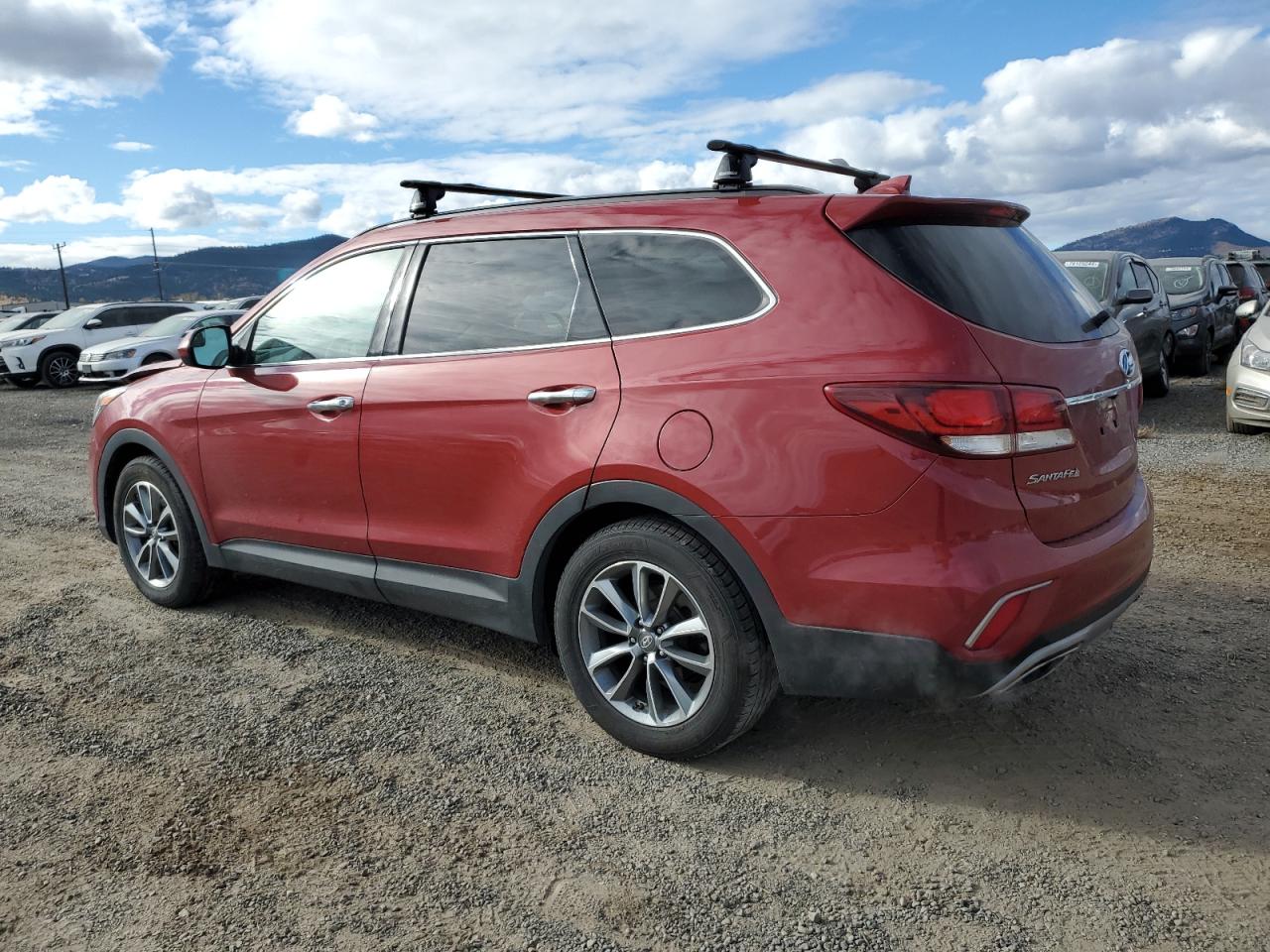 2017 Hyundai Santa Fe VIN KM8SMDHF0HU231154 Copart auction photo, front end / top/roof damage thumbnail 2
