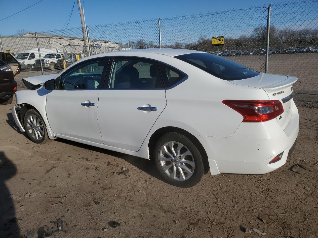 2019 Nissan Sentra VIN 3N1AB7AP0KY223024 Copart auction photo, front end / side damage thumbnail 2