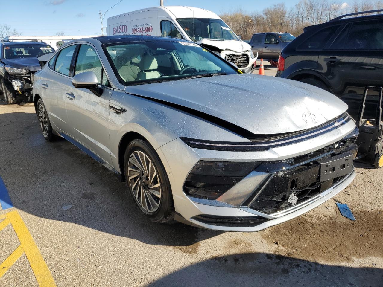 2024 Hyundai Sonata VIN KMHL54JJ1RA095765 Copart auction photo, rear end / front end damage thumbnail 4