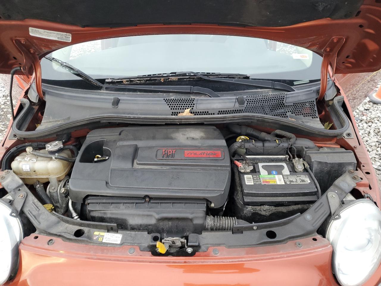 2015 Fiat 500 VIN 3C3CFFAR9FT690486 Copart auction photo, mechanical damage thumbnail 11