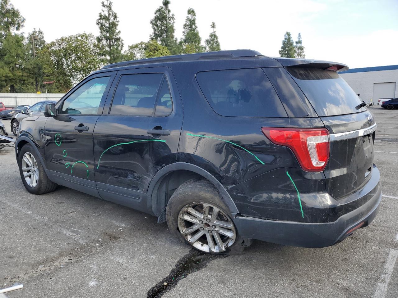 2016 Ford Explorer VIN 1FM5K7B86GGB34374 Copart auction photo, side / undercarriage damage thumbnail 2
