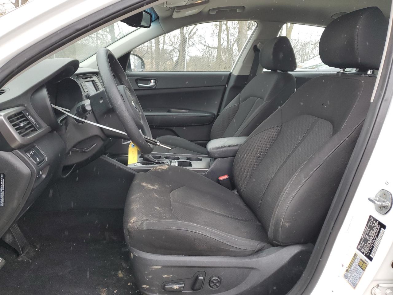 2016 KIA Optima VIN 5XXGT4L31GG009009 Copart auction photo, undercarriage / front end damage thumbnail 7