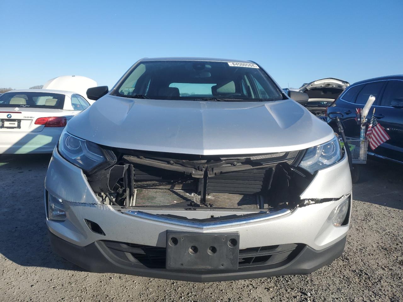 2020 Chevrolet Equinox VIN 3GNAXHEV9LS521595 Copart auction photo, front end damage thumbnail 5