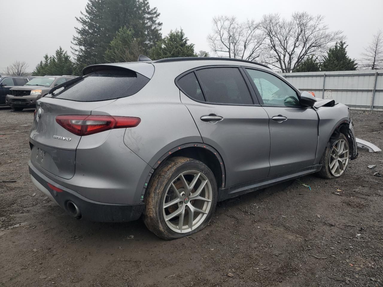 2018 Alfa Romeo Stelvio VIN ZASFAKNN8J7B82408 Copart auction photo, front end / minor dent/scratches damage thumbnail 3