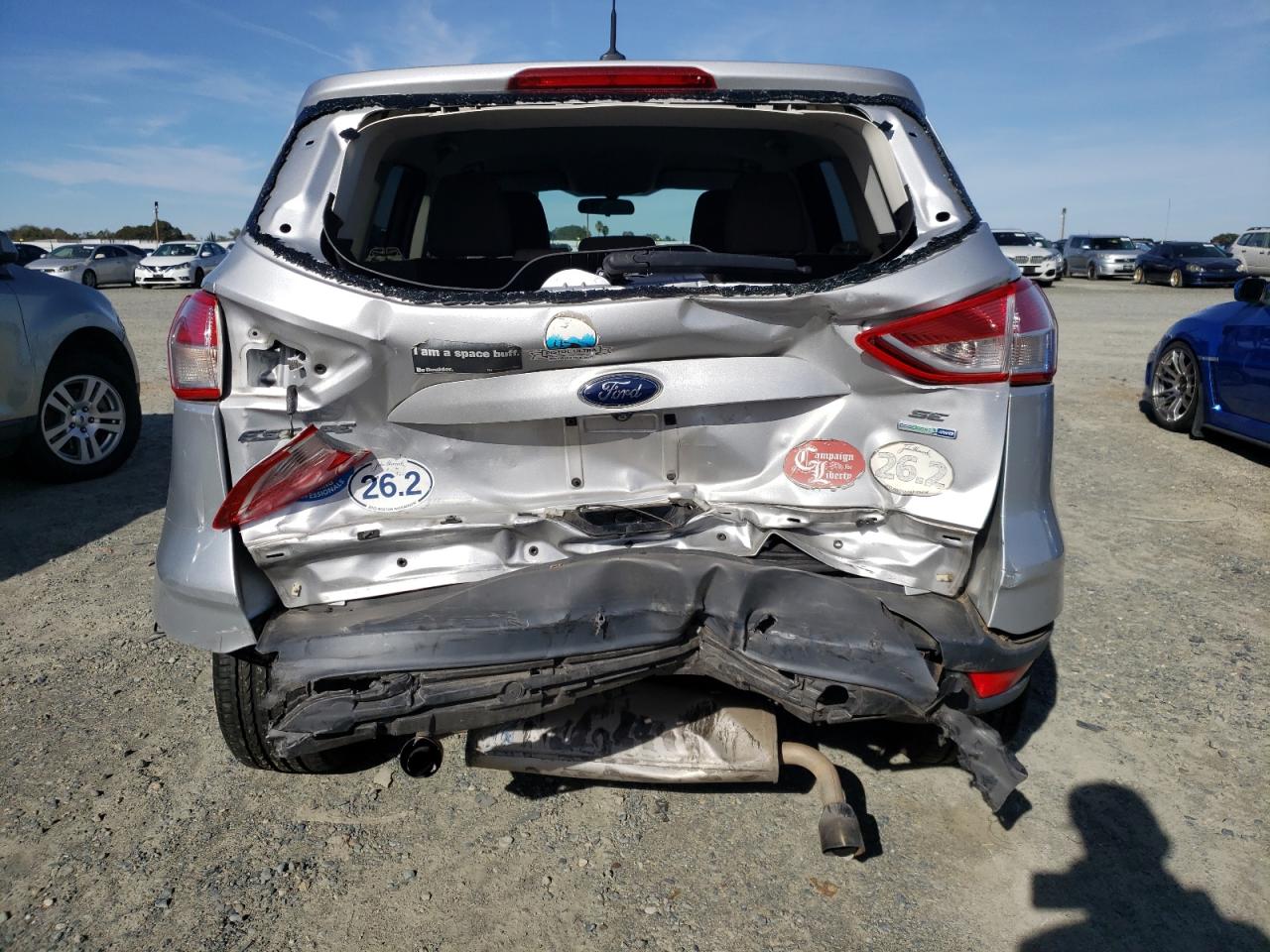 2015 Ford Escape VIN 1FMCU9G96FUA54197 Copart auction photo, rear end / front end damage thumbnail 6