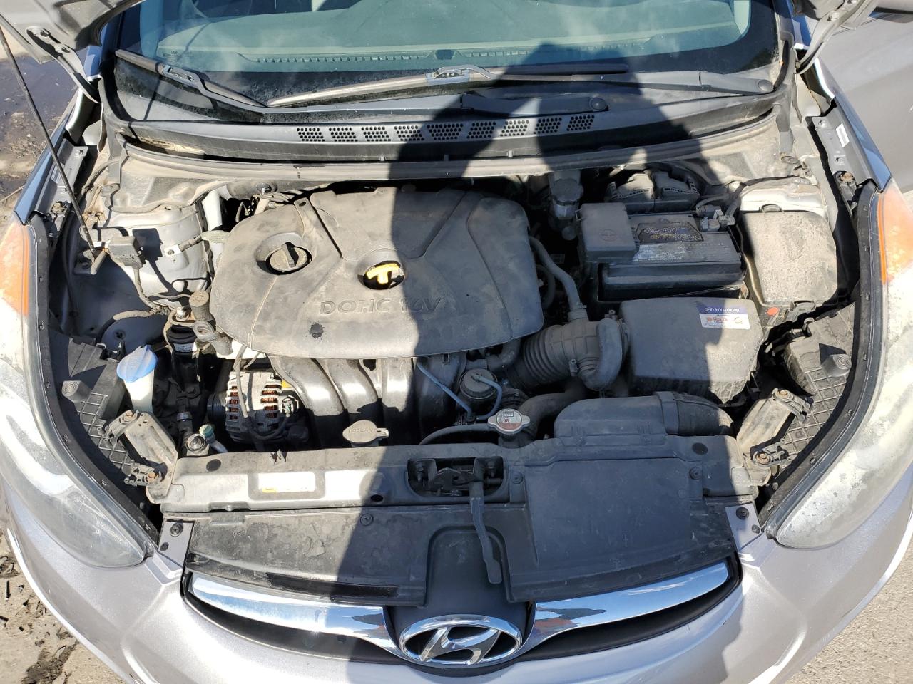 2013 Hyundai Elantra VIN KMHDH4AE4DU012996 Copart auction photo, hail / front end damage thumbnail 11