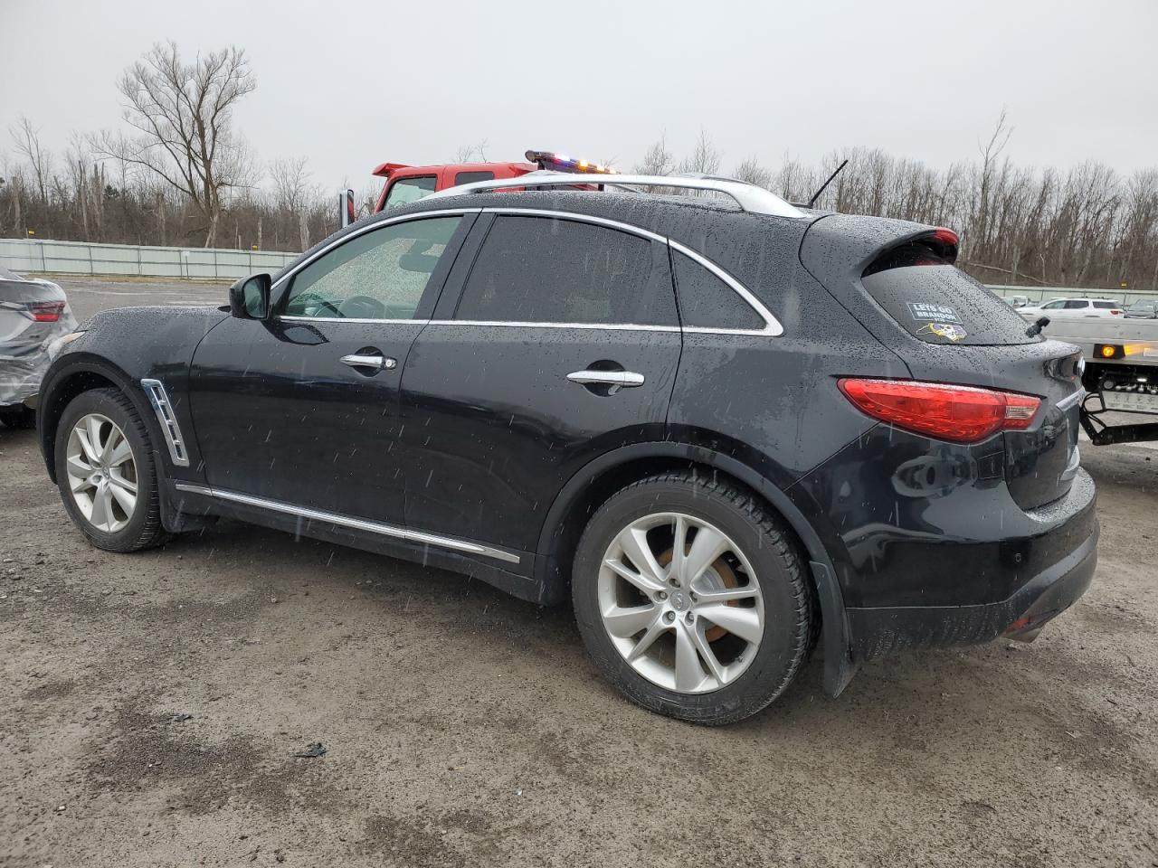 2013 Infiniti FX VIN JN8CS1MW4DM174748 Copart auction photo, front end / side damage thumbnail 2