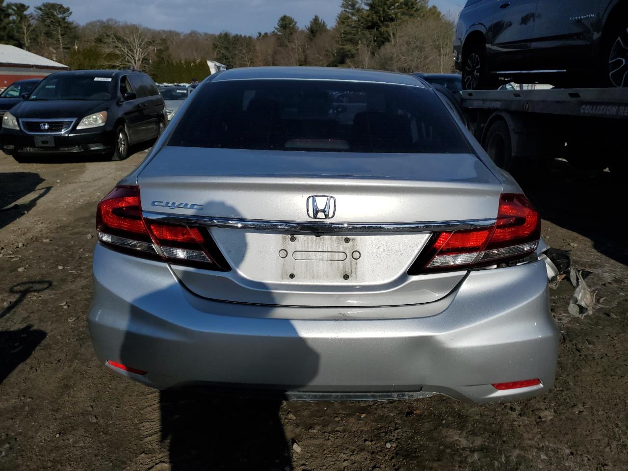 2015 Honda Civic VIN 19XFB2F8XFE201028 Copart auction photo, side damage thumbnail 6