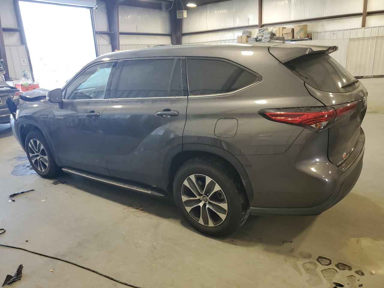 2021 Toyota Highlander VIN 5TDGARAH0MS008414 Copart auction photo, front end damage thumbnail 2