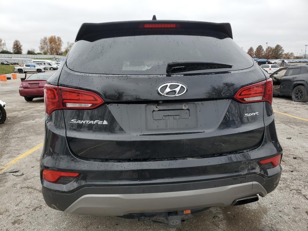 2017 Hyundai Santa Fe VIN 5XYZU3LB6HG400001 Copart auction photo, front end damage thumbnail 6