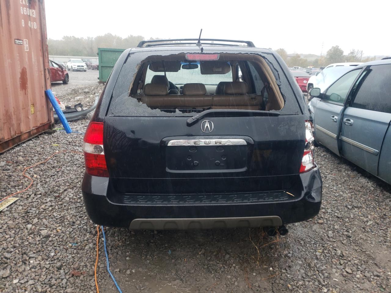 2002 Acura MDX VIN 2HNYD18652H508172 Copart auction photo, front end / rear end damage thumbnail 6