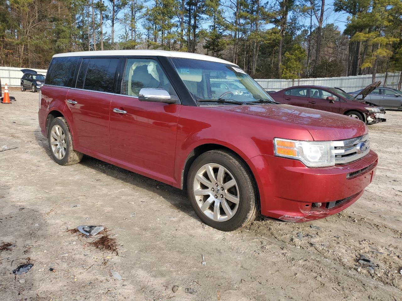 2009 Ford Flex VIN 2FMEK63C89BB08740 Copart auction photo, side / rear end damage thumbnail 4