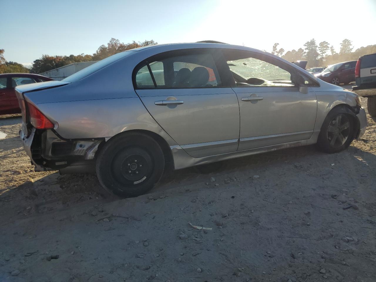 2007 Honda Civic VIN 1HGFA16877L059180 Copart auction photo, rear end / front end damage thumbnail 3