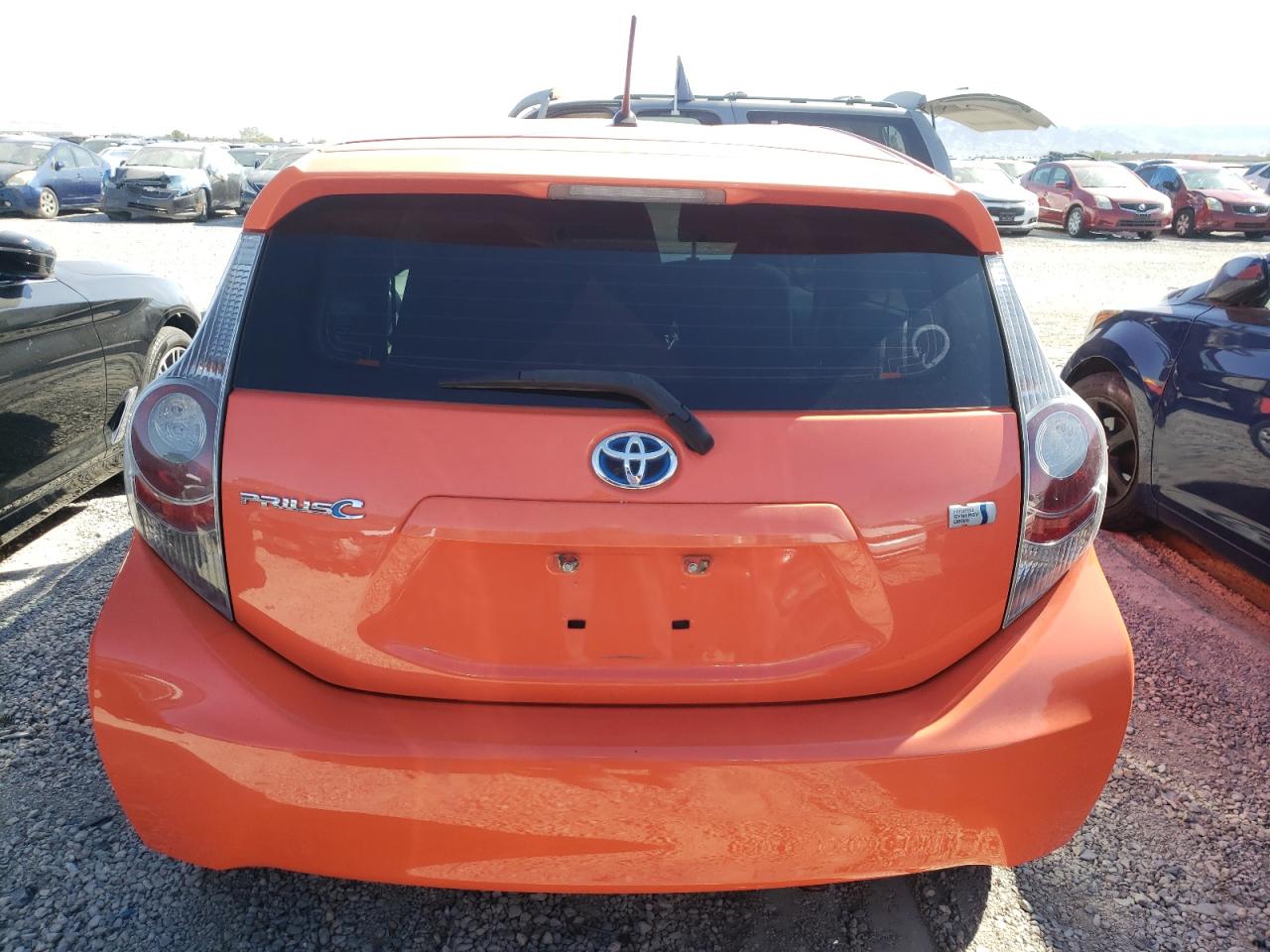 2012 Toyota Prius VIN JTDKDTB39C1020185 Copart auction photo, front end damage thumbnail 6
