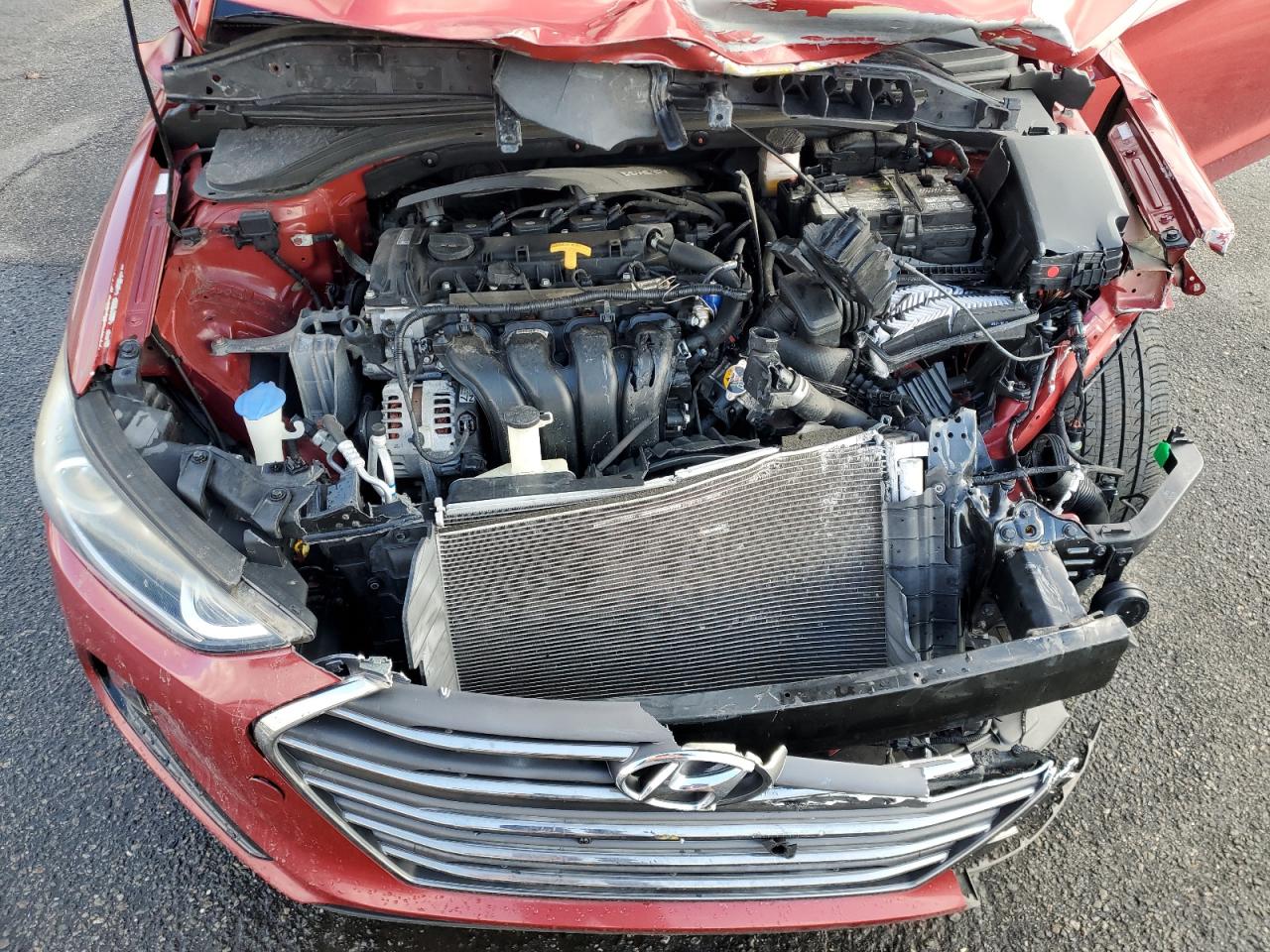 2017 Hyundai Elantra VIN KMHD84LF3HU211792 Copart auction photo, front end / minor dent/scratches damage thumbnail 12