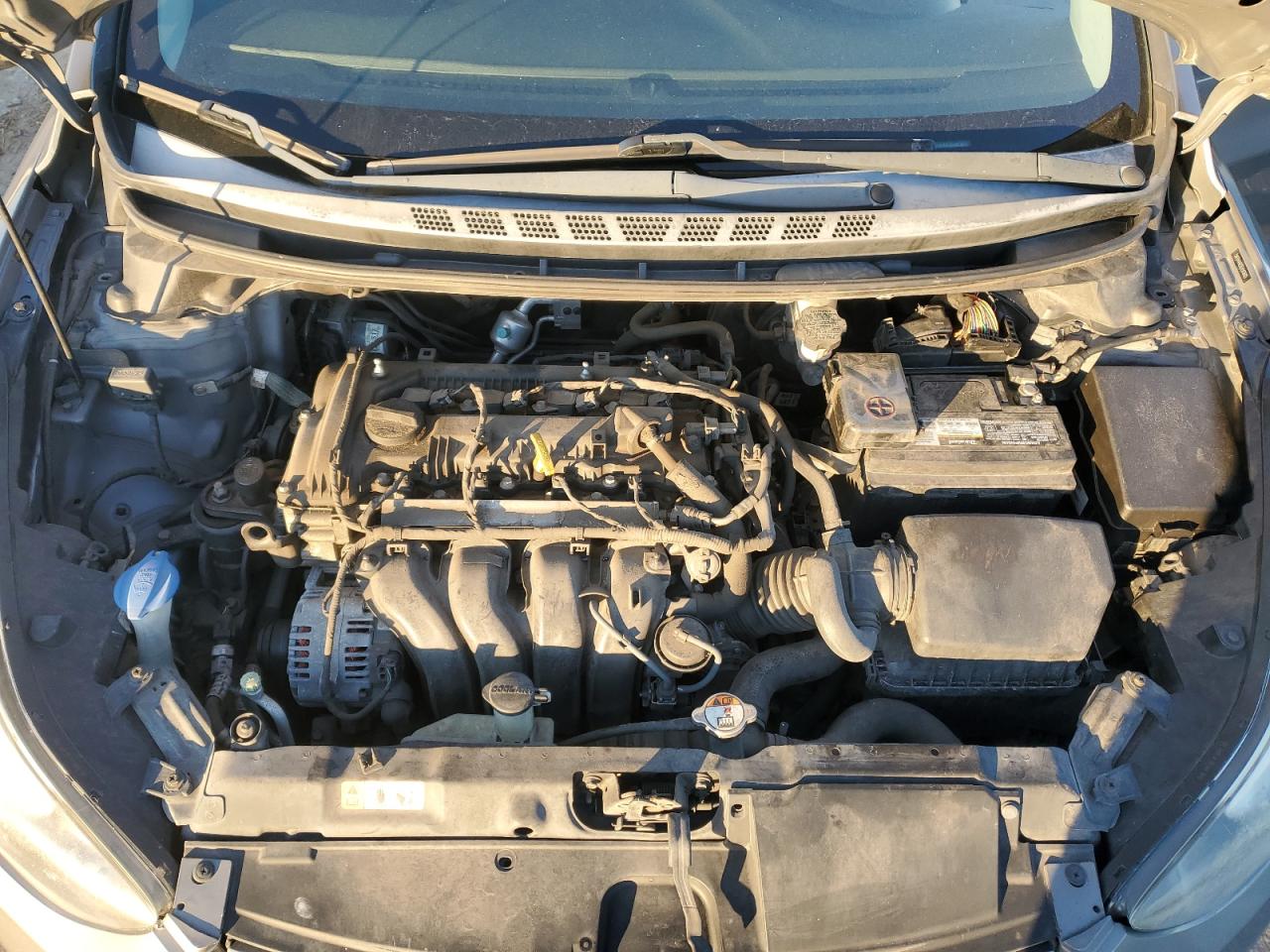 2014 Hyundai Elantra VIN 5NPDH4AE8EH503605 Copart auction photo, rear end / side damage thumbnail 11