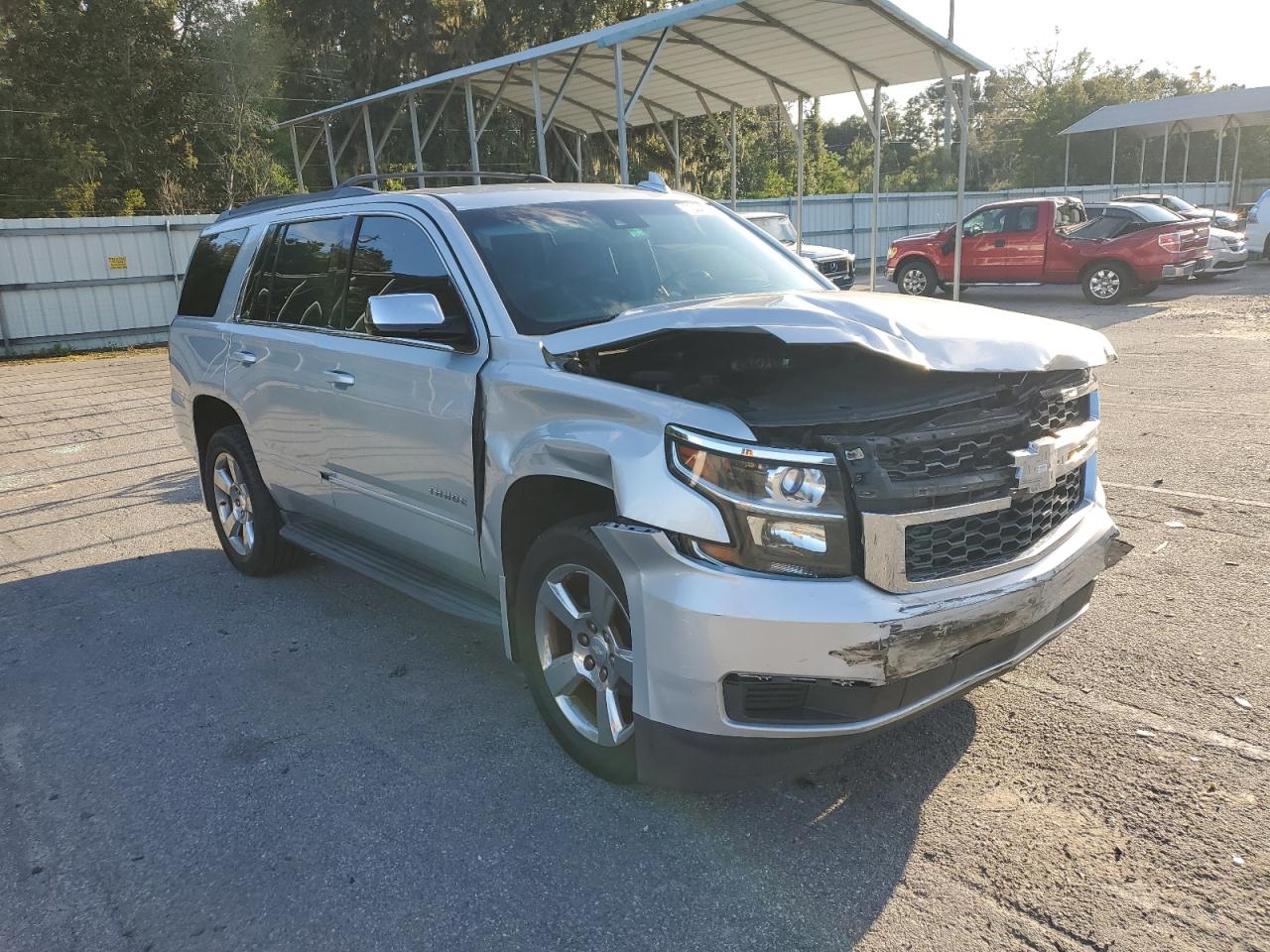 2017 Chevrolet Tahoe VIN 1GNSCAKC6HR181374 Copart auction photo, front end damage thumbnail 4