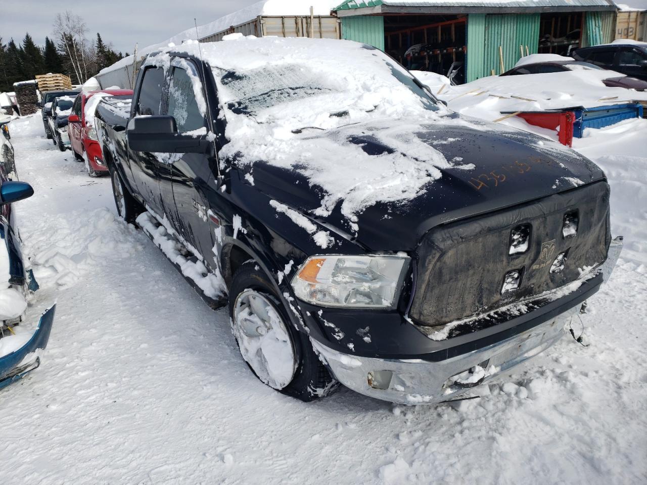2014 RAM 1500 VIN 1C6RR7TM6ES334203 Copart auction photo, front end damage thumbnail 4
