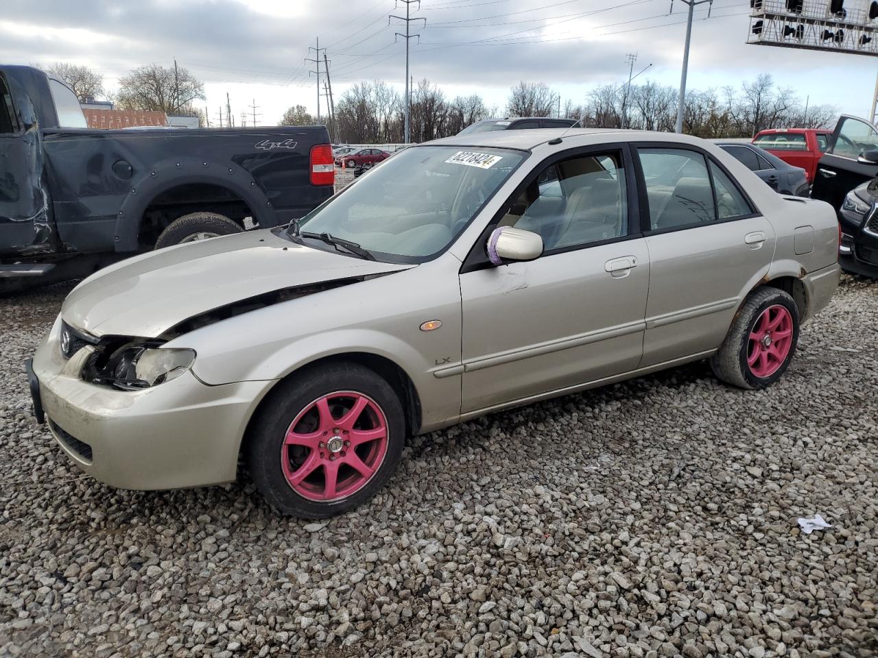 2002 Mazda Protege VIN JM1BJ225221620047