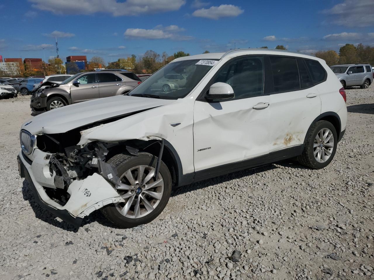 2017 BMW X3 VIN 5UXWX9C35H0W72520