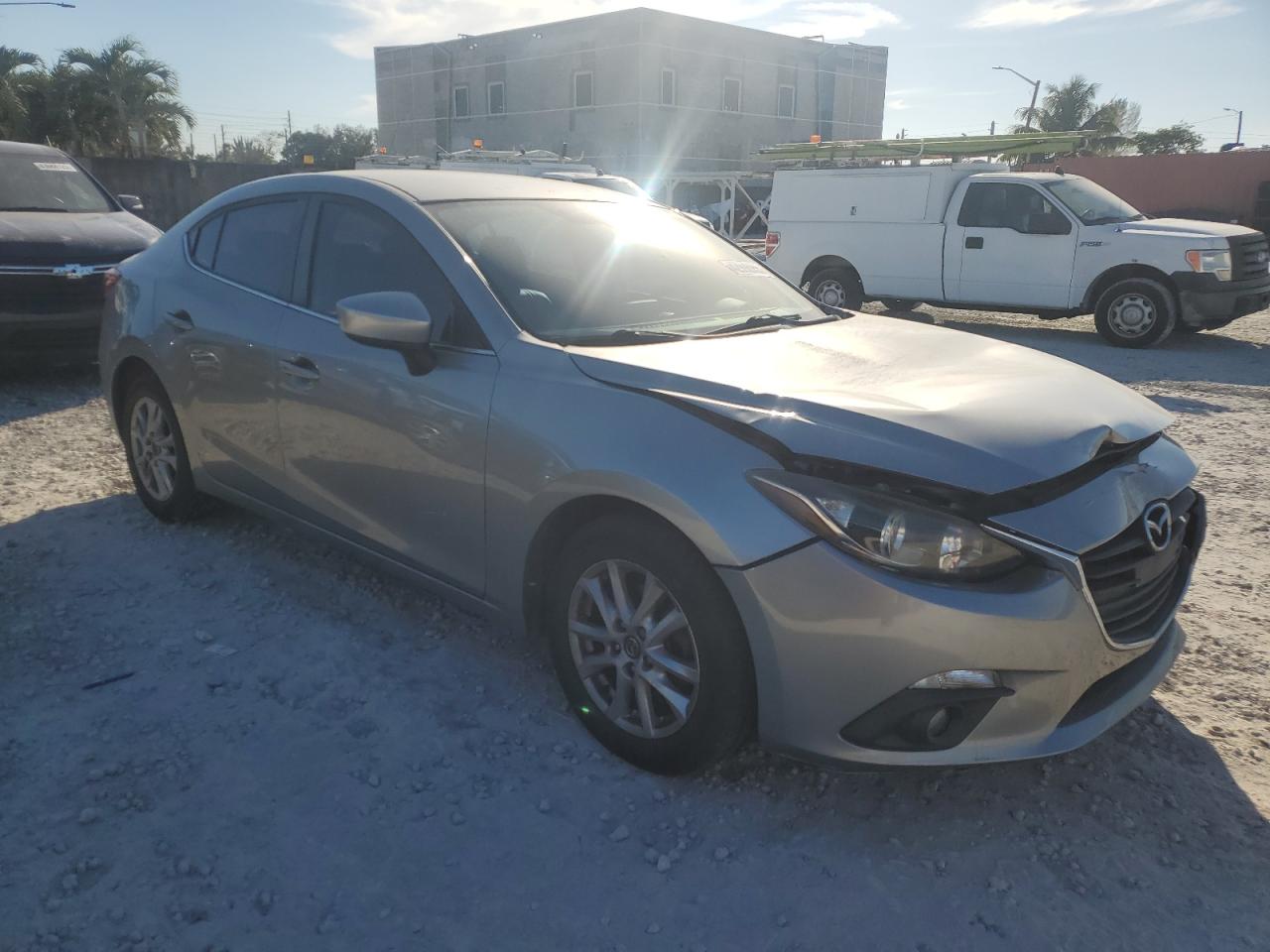 2015 Mazda 3 VIN JM1BM1V73F1269881 Copart auction photo, front end damage thumbnail 4
