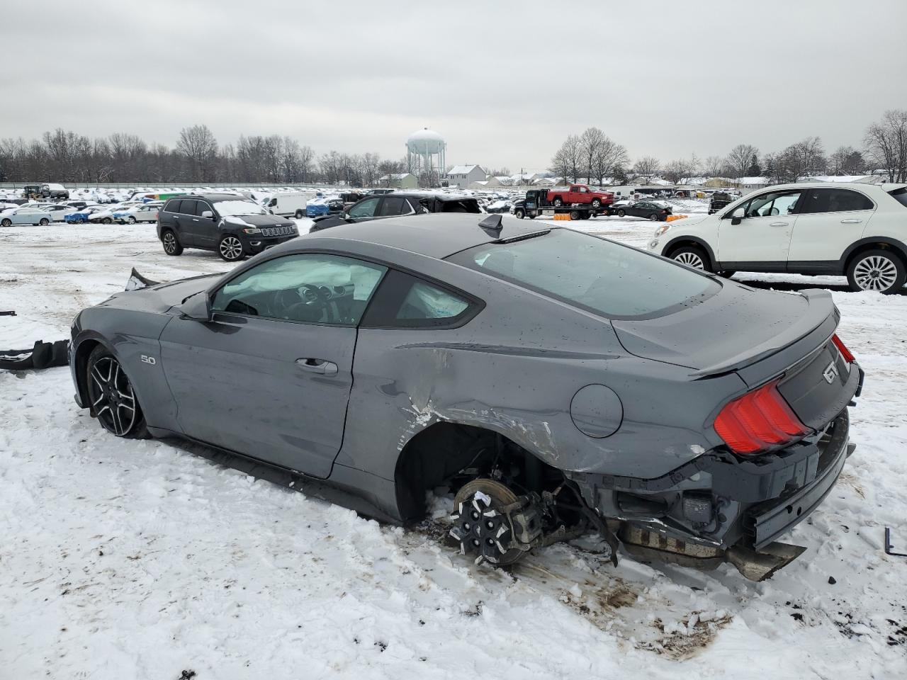 2021 Ford Mustang VIN 1FA6P8CF1M5116536 Copart auction photo, rear end damage thumbnail 2