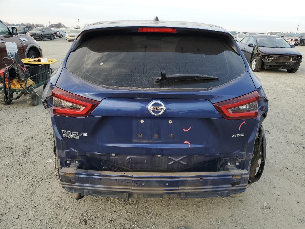 2020 Nissan Rogue VIN JN1BJ1CW7LW374251 Copart auction photo, rear end damage thumbnail 6
