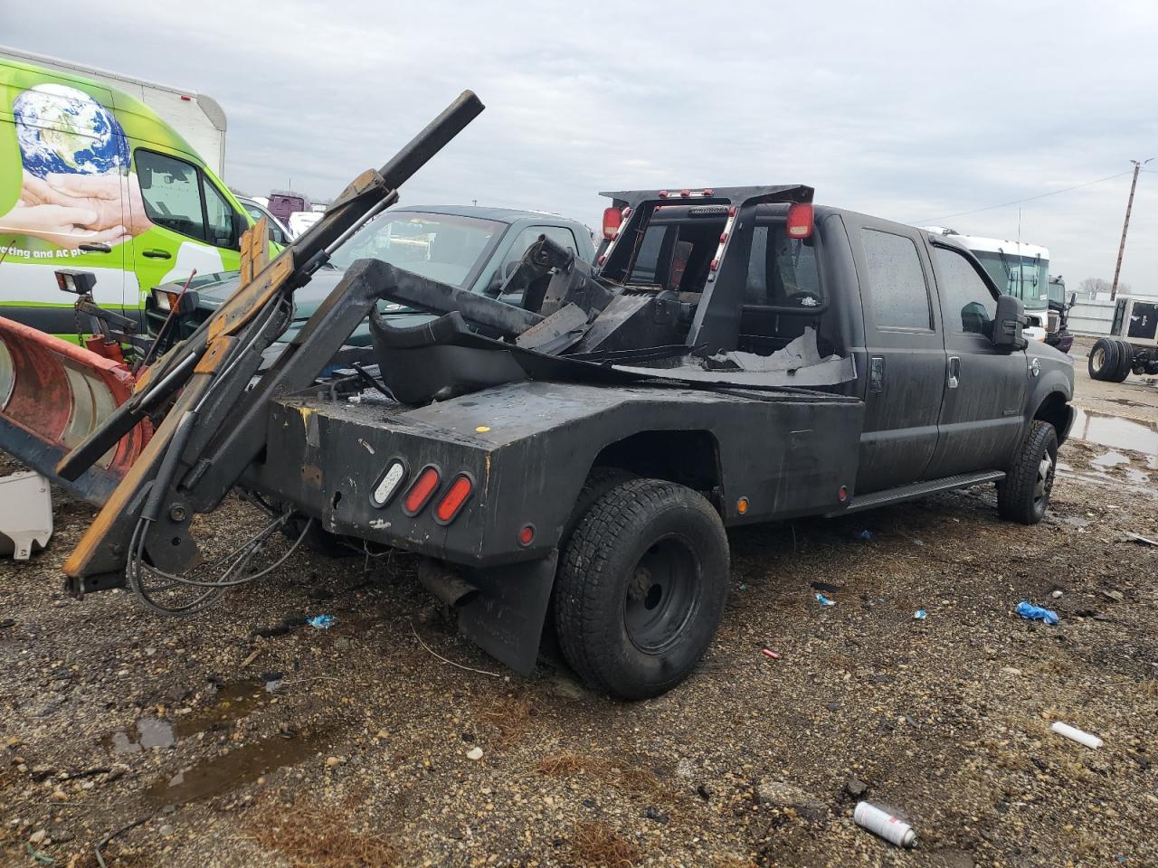 2000 Ford F350 VIN 1FTWW33F8YEA54798 Copart auction photo, side damage thumbnail 3