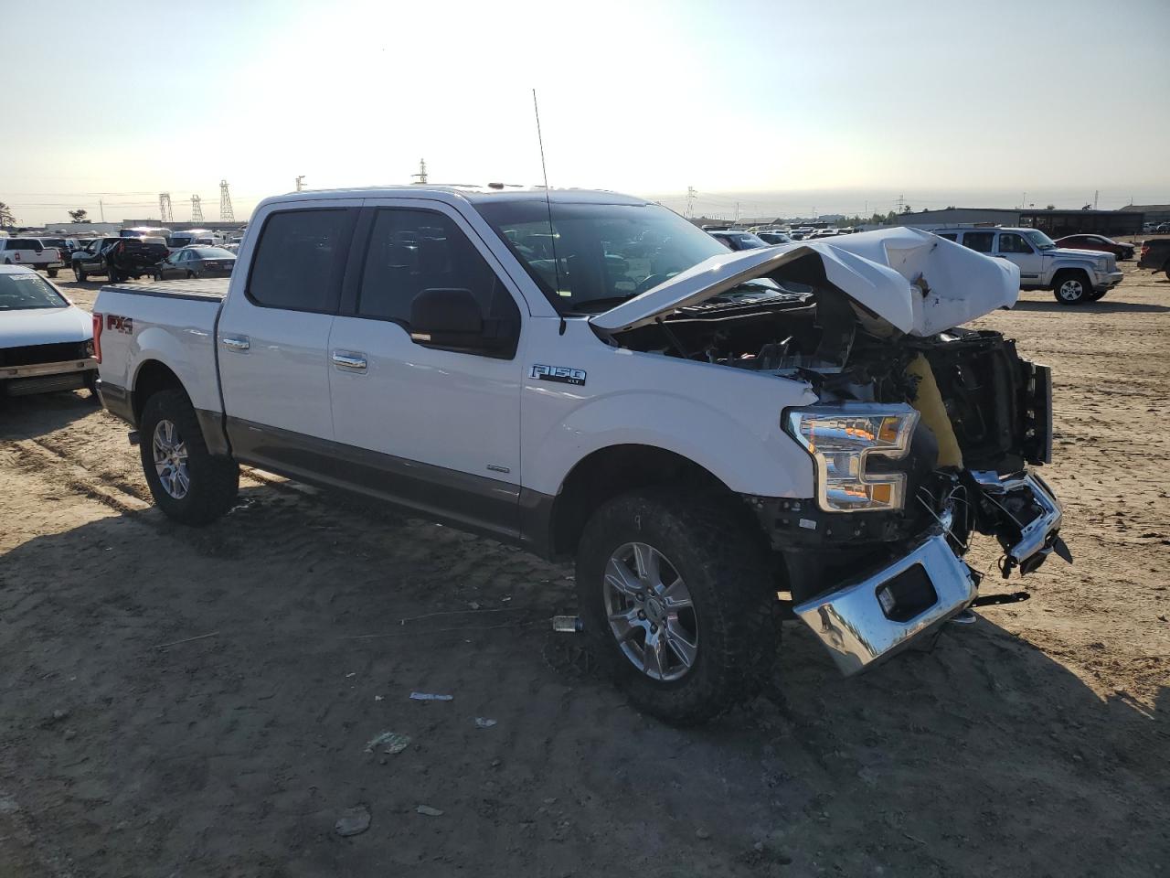 2017 Ford F-150 VIN 1FTEW1EG0HKE37075 Copart auction photo, front end damage thumbnail 4
