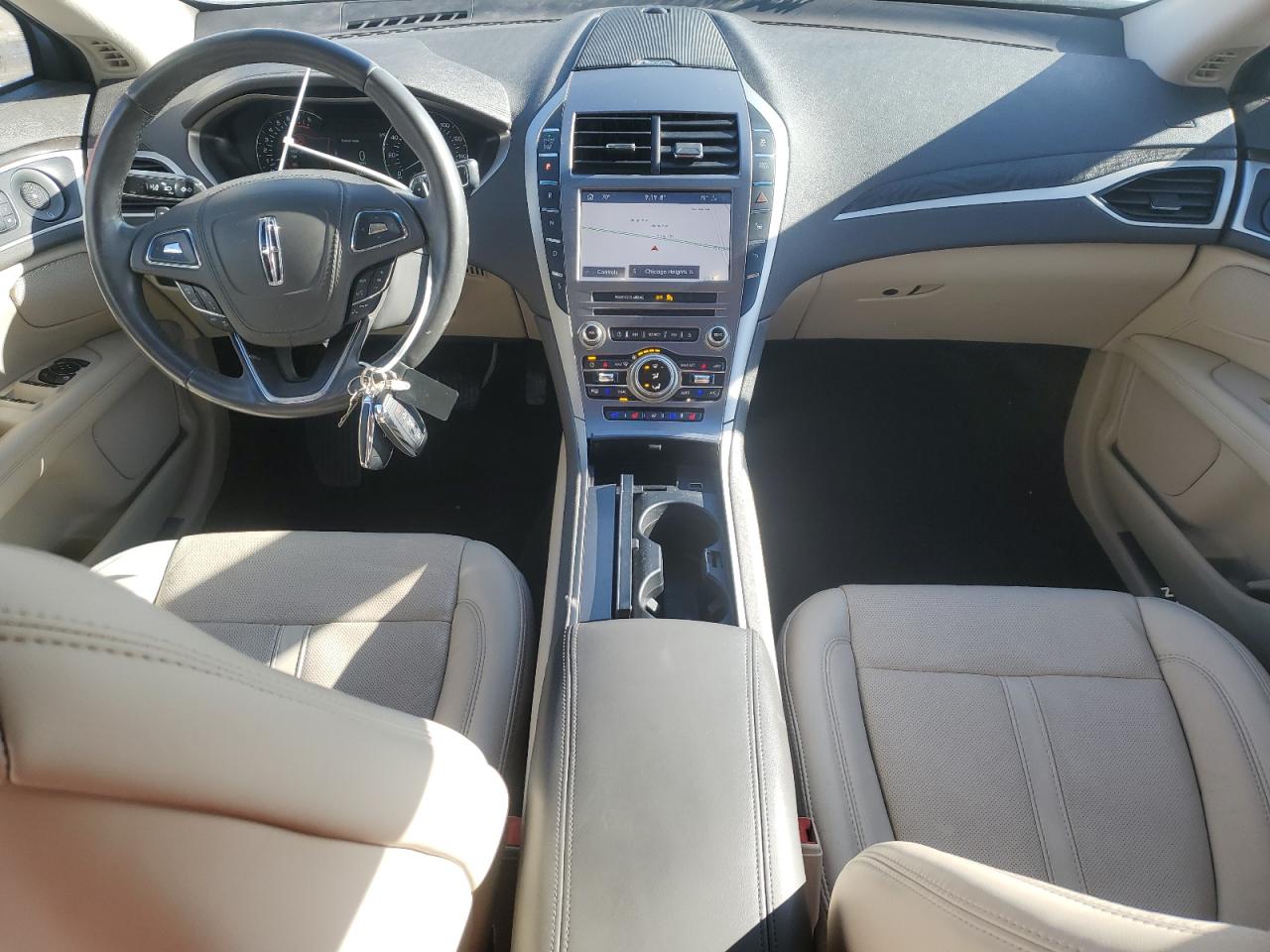 2020 Lincoln MKZ VIN 3LN6L5F98LR619949 Copart auction photo, side / front end damage thumbnail 8