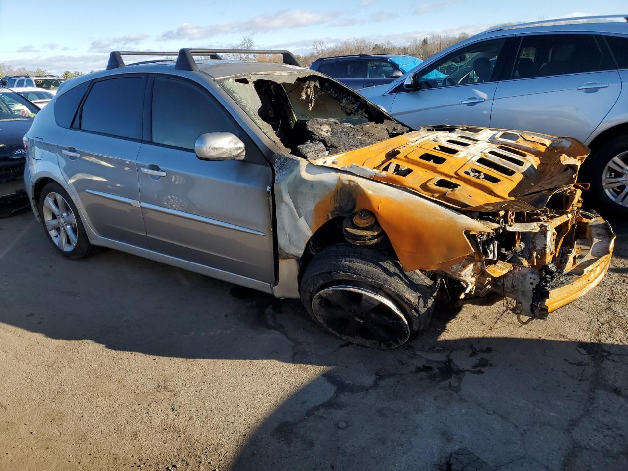 2011 Subaru Impreza VIN JF1GH6D69BH823853 Copart auction photo, burn - engine damage thumbnail 4